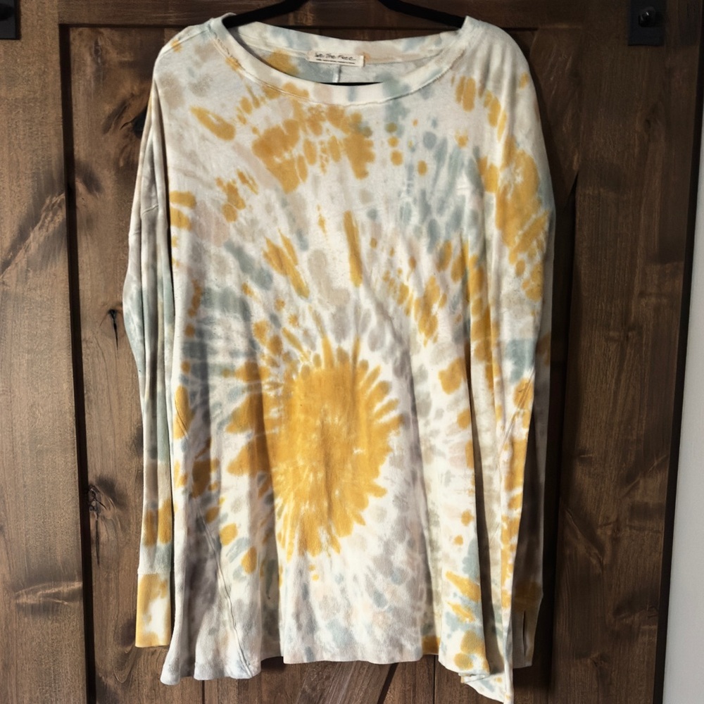 Free People Tie-Dye Long Sleeve Top